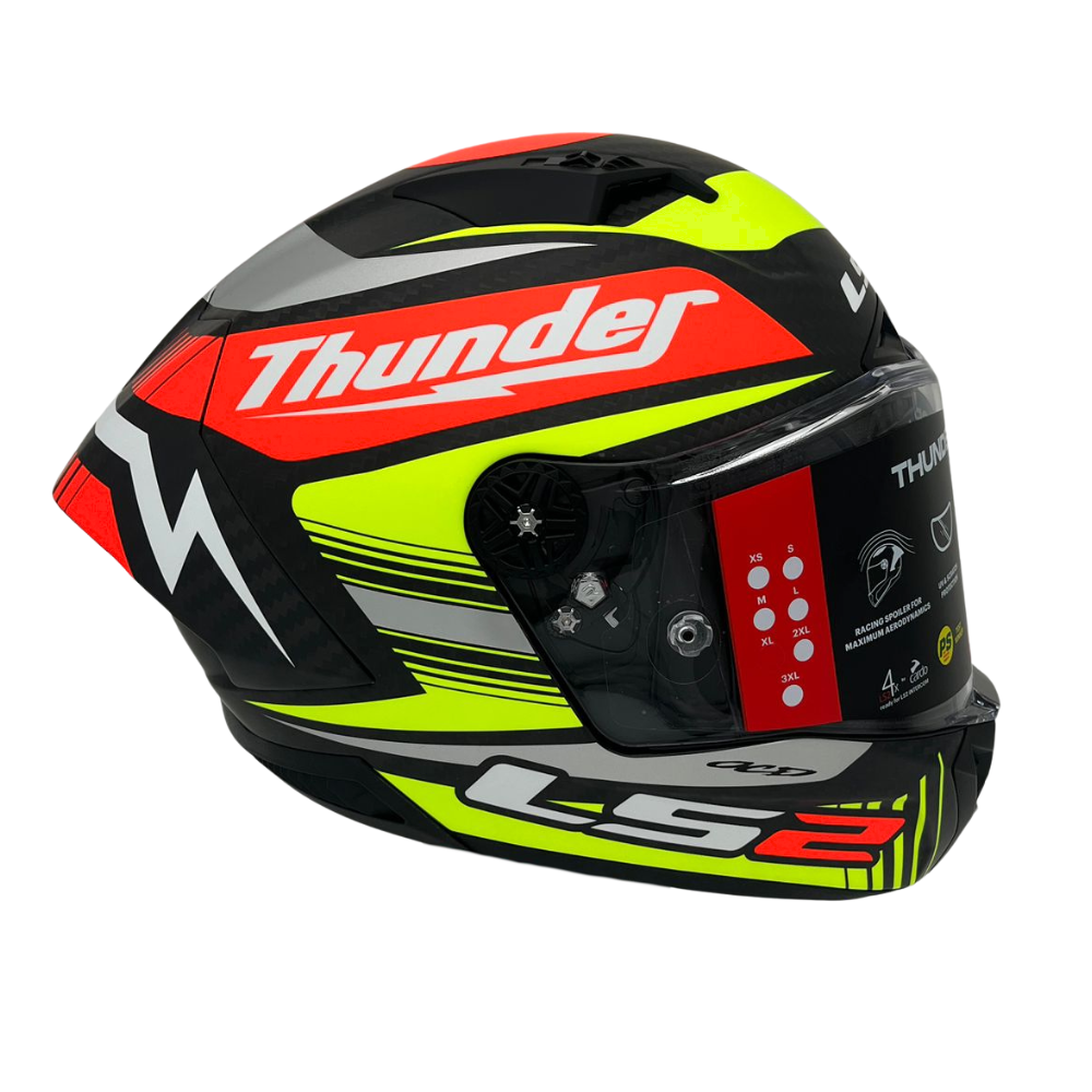 LS2 LS2 FF805 THUNDER GP AERO REPLICA MATT BLACK - View 6