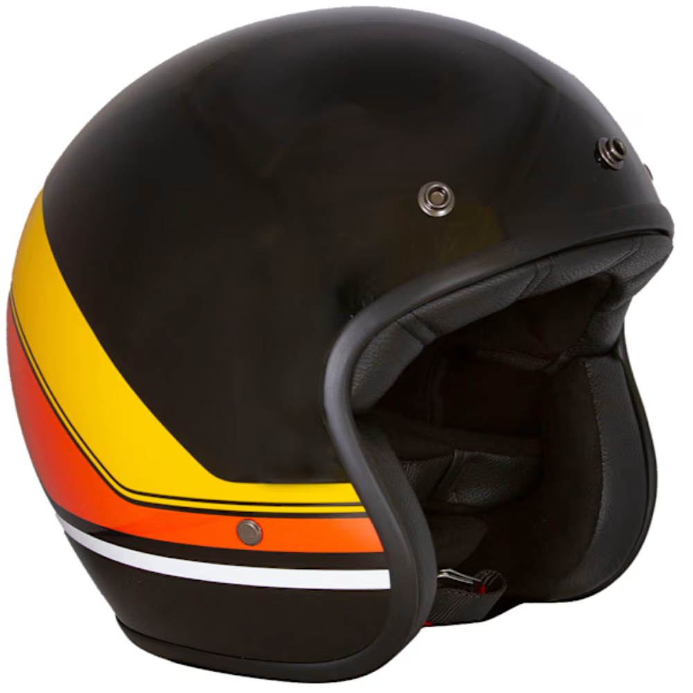 Merlin BlackBird Jet Helmet Aether Stripe