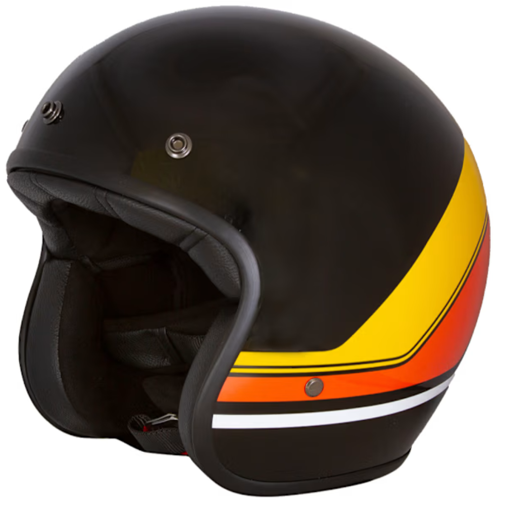 Merlin BlackBird Jet Helmet Aether Stripe