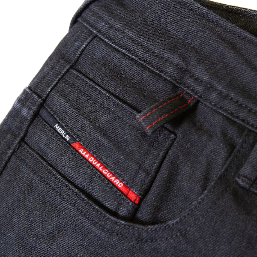 Merlin Rivington D3O Jeans Short Leg Black