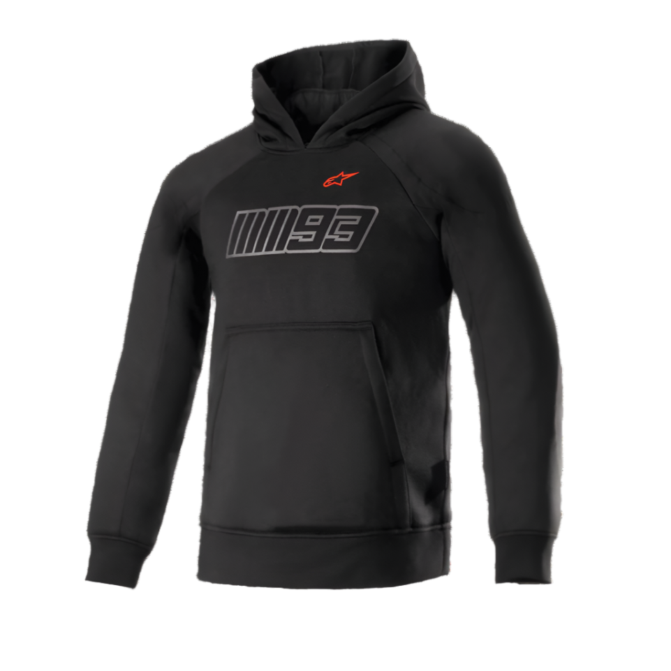 Alpinestars MM93 Thunder Hoodie Black Bright Red