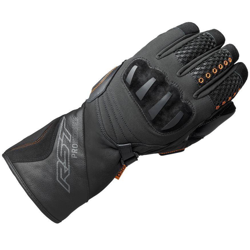 RST RST Pro Series Artic D3O WP Gloves Black - Front View