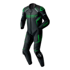 RST S1 D3O Leather Suit Black/Flo Green