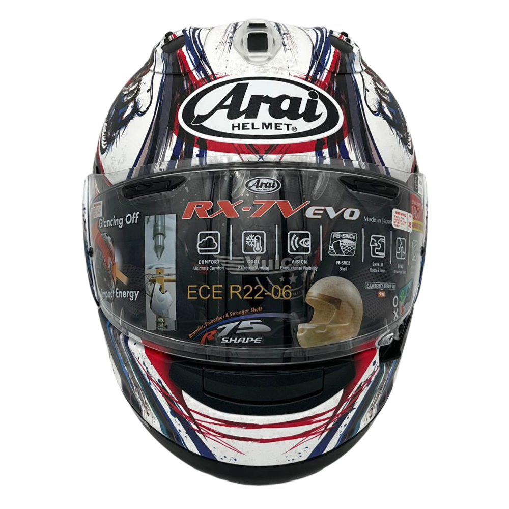 Arai RX-7V Evo - Kiyonari Trico  & Free Dark Visor