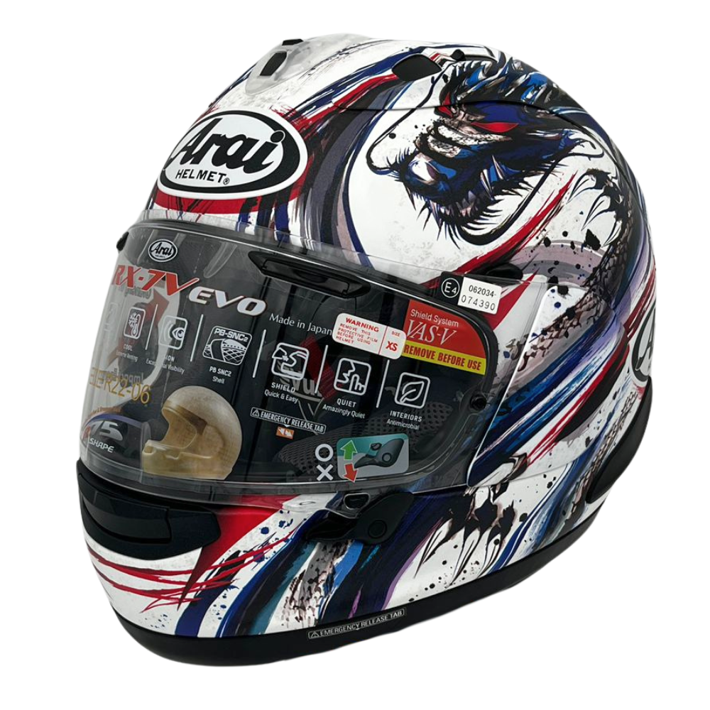Arai RX-7V Evo - Kiyonari Trico  & Free Dark Visor