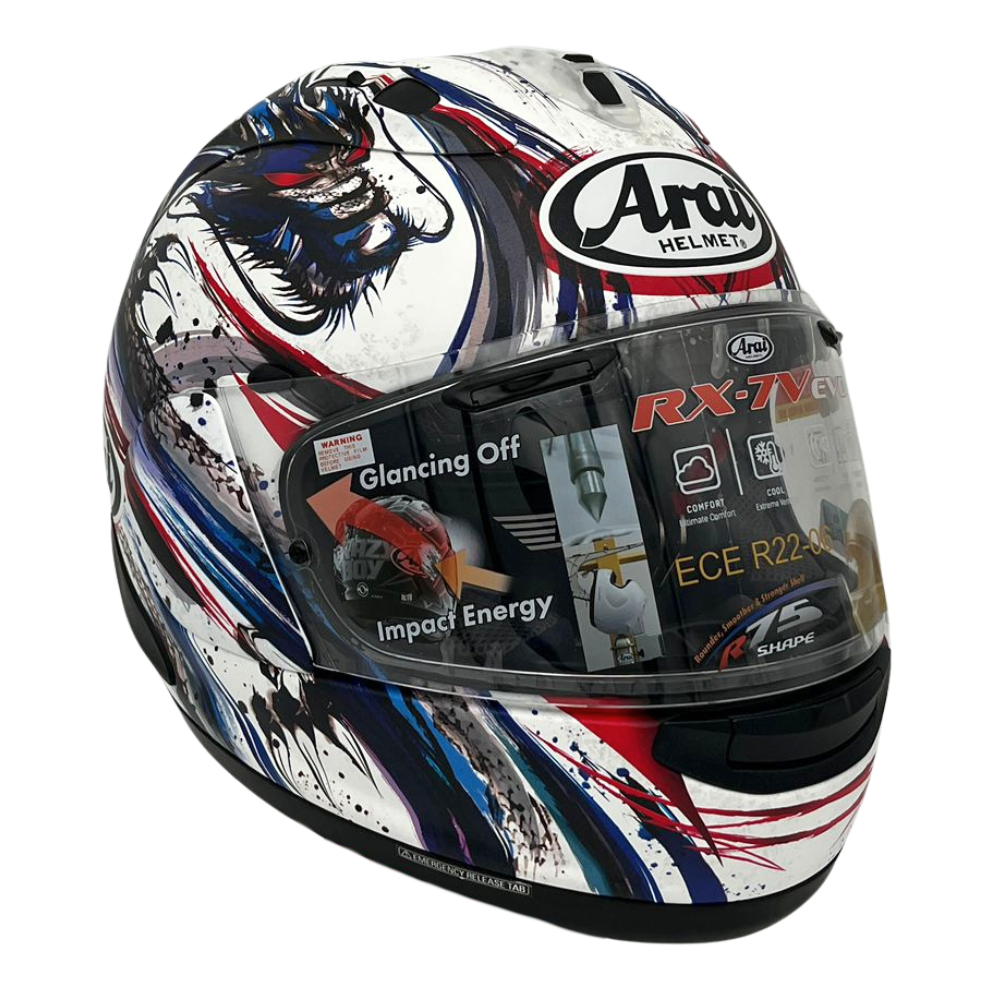 Arai RX-7V Evo - Kiyonari Trico  & Free Dark Visor