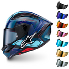 Alpinestars S-R7 Kinetis Gloss Black / Blue / Pink Fluo White Helmet
