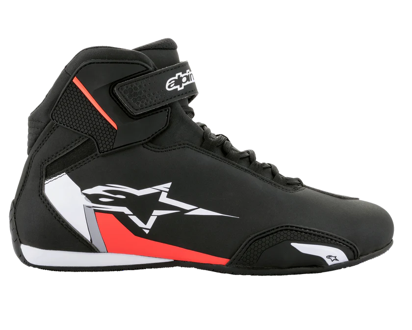 ALPINESTARS SEKTOR SHOE Black White Red Fluo
