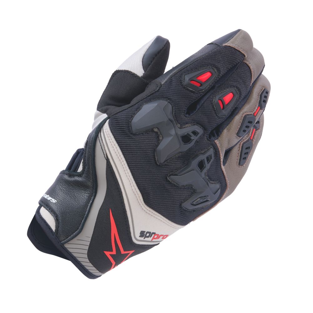 Alpinestars Alpinestars SP-R Pro Gloves Walnut Mastic Black - Front View