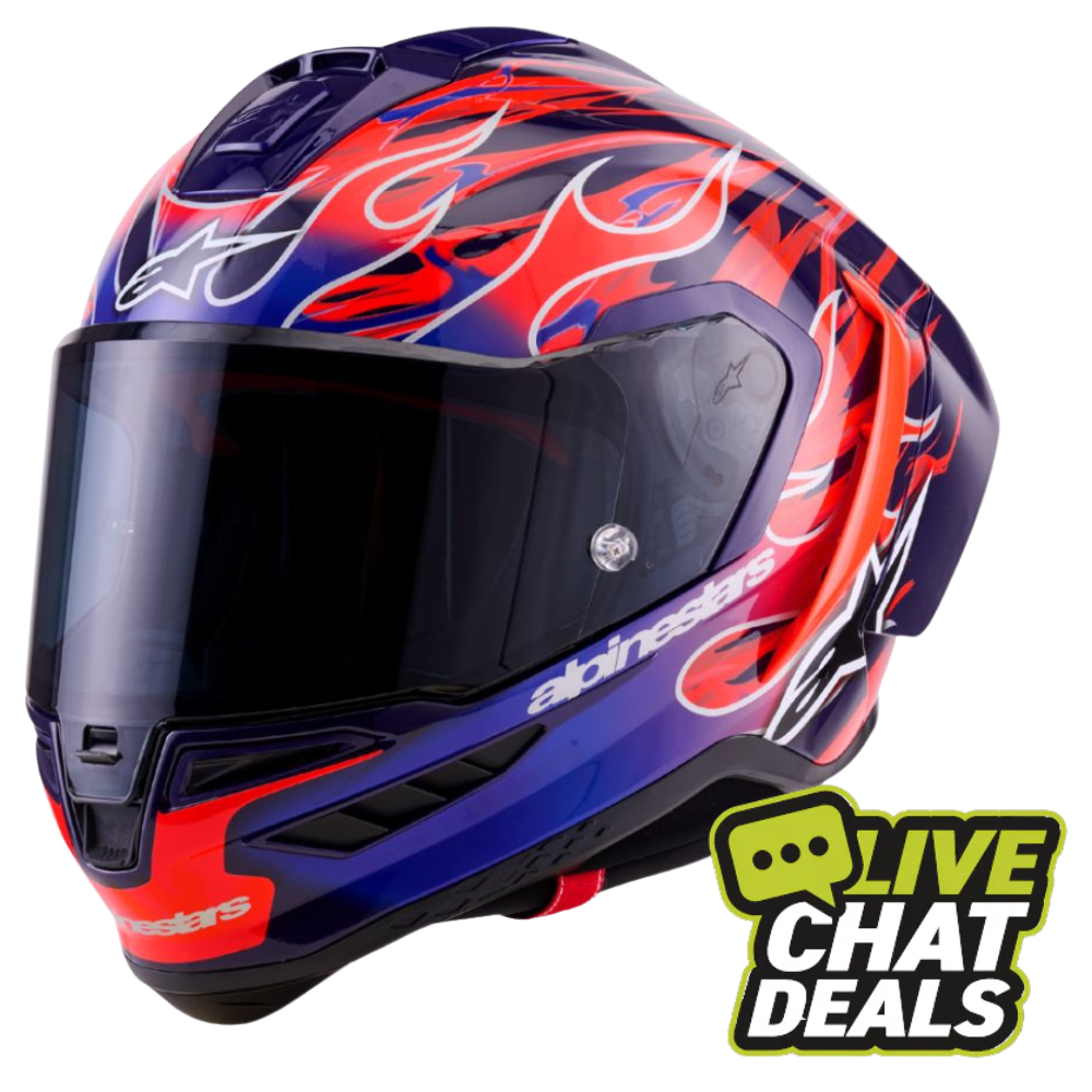 Alpinestars Supertech R10 FLYTE LIMITED EDITION ECE06/DOT/FIM Purple Red Gloss ( MARTINATOR )