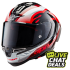 Alpinestars Supertech R10 - Team Black Carbon/Red/White Gloss - Includes Tinted Visor