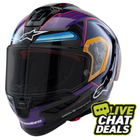 Alpinestars Supertech R10 Martinator R01 Blue Purple Red Gloss