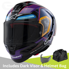 Alpinestars Supertech R10 Martinator R01 Blue Purple Red Gloss