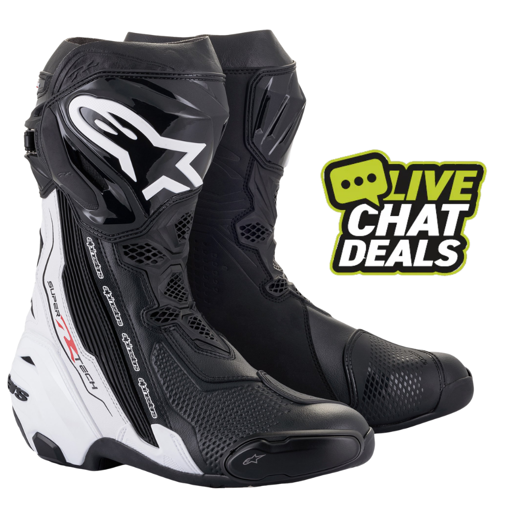 Alpinestars Supertech R Vented - Black/white (Latest Version)