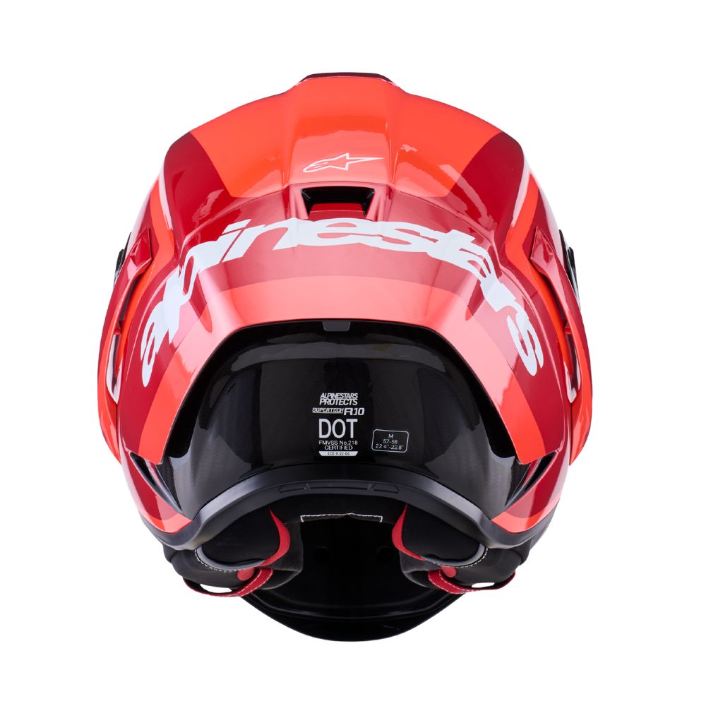 Alpinestars Supertech R10 Arius Black / White / Double Red Helmet