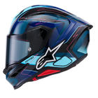 Alpinestars Supertech R7 Kinetis Gloss Black / Blue / Pink Fluo White