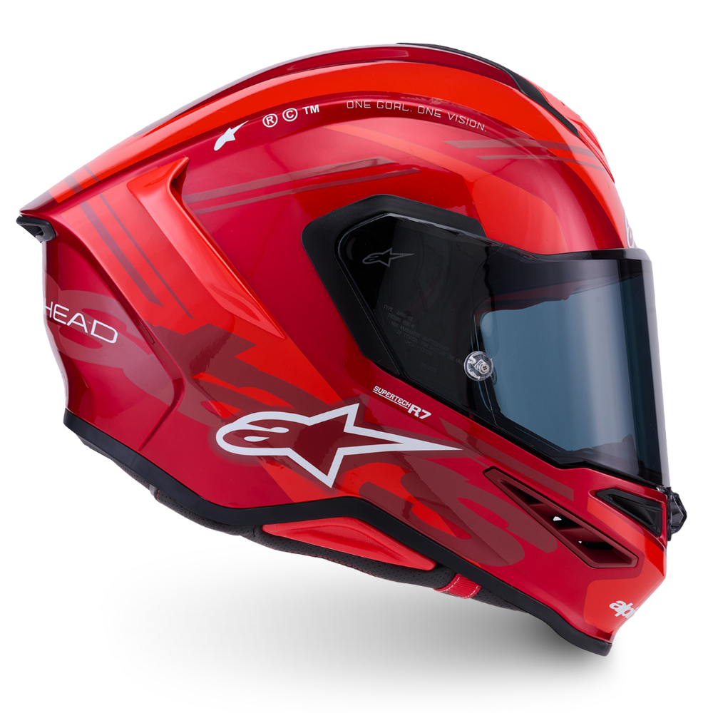 Alpinestars Supertech R7 A-Core Gloss Red / White