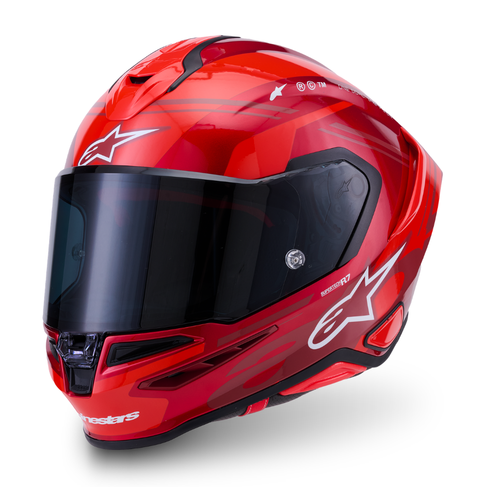 Alpinestars Supertech R7 A-Core Gloss Red / White
