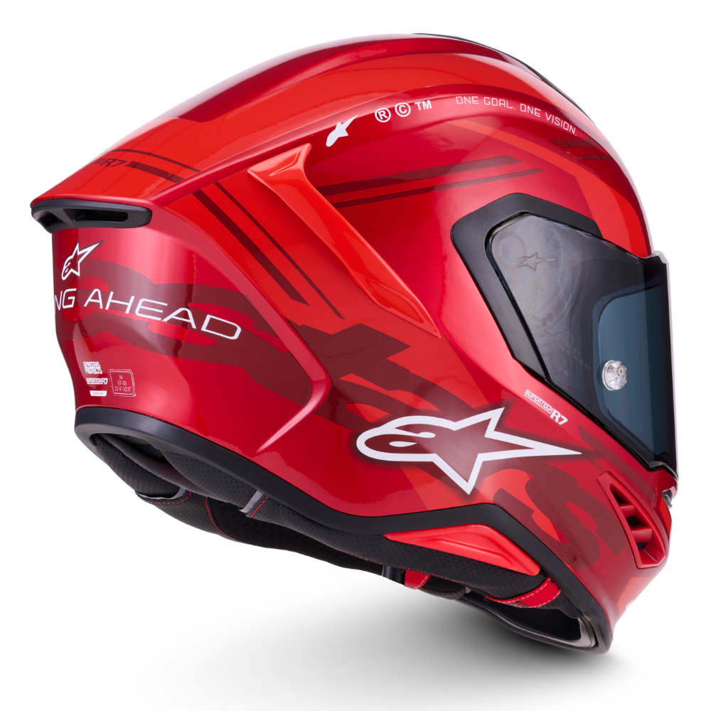 Alpinestars Supertech R7 A-Core Gloss Red / White