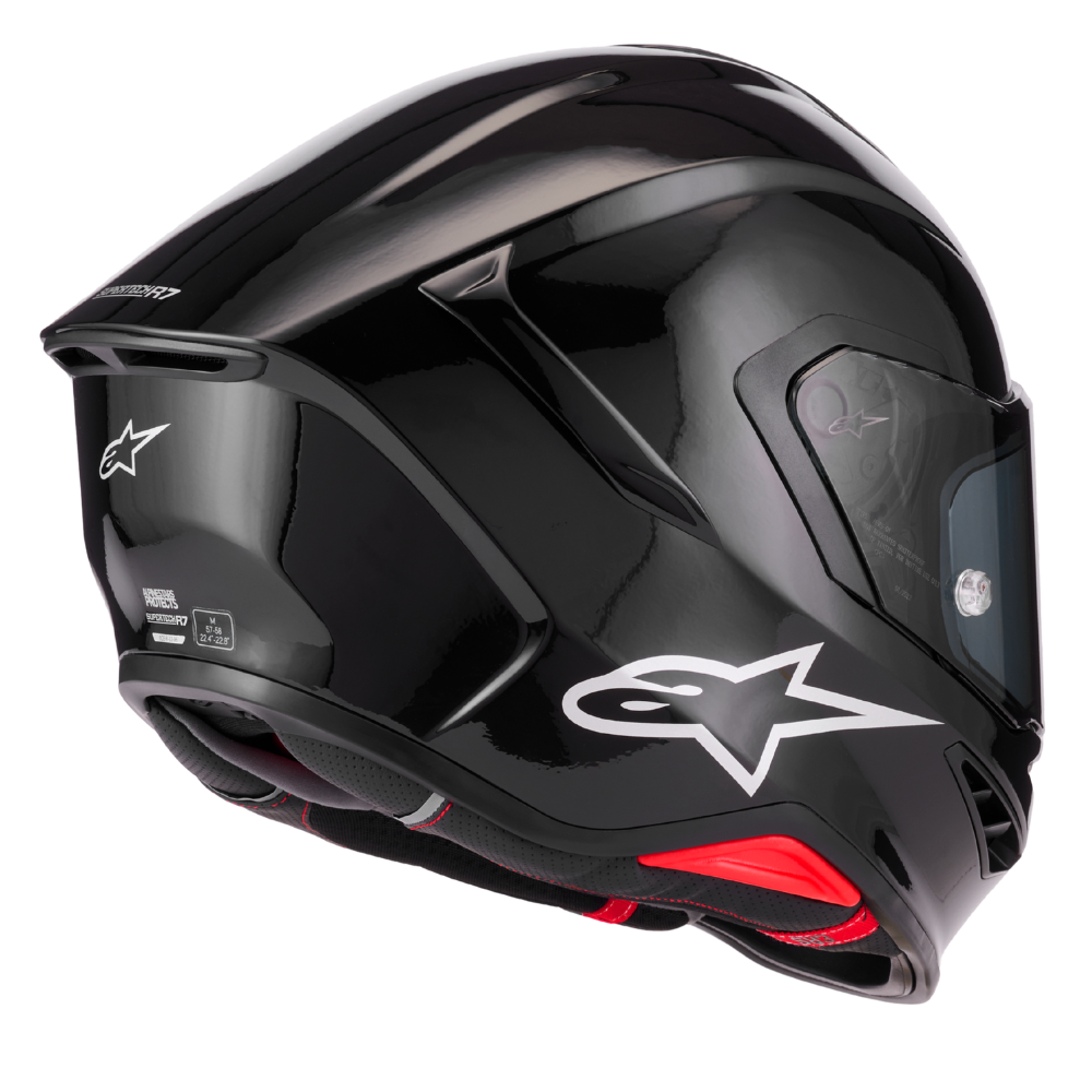 Alpinestars Supertech R7 Solid Gloss Black