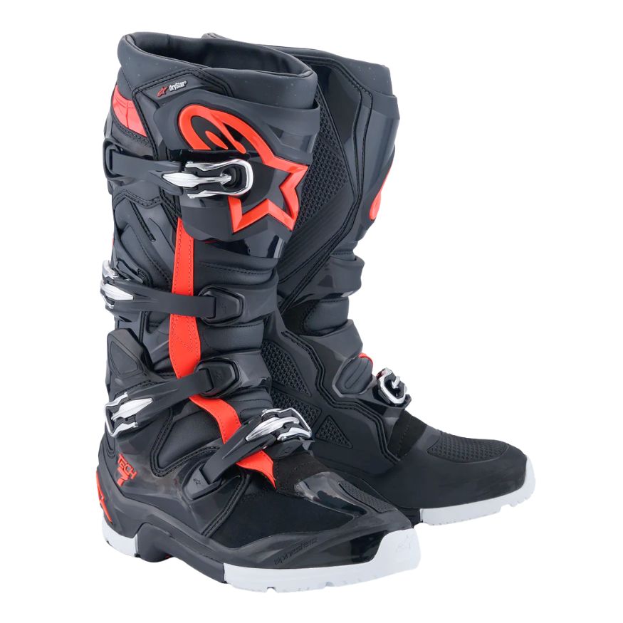 Alpinestars Alpinestars Tech 7 Enduro Drystar Boots - Black/Red Fluo/White - View 7
