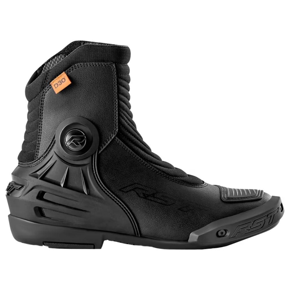RST RST Tractech Evo Short D30 Waterproof Boots - Black - Front View