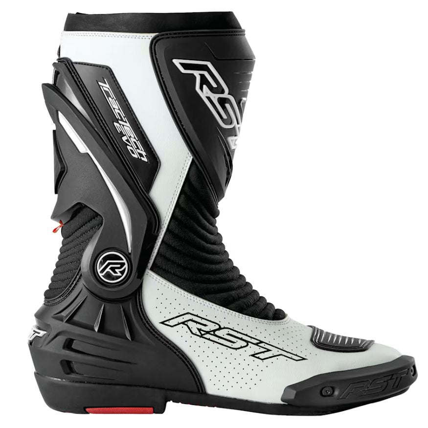 RST RST Tractech Evo D30 Boots - Black / White - Front View