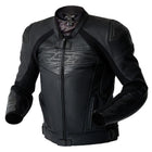 RST TRACTECH EVO D3O LEATHER JACKET - BLACK / BLACK