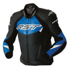 RST TRACTECH EVO D3O LEATHER JACKET - BLACK / BLUE