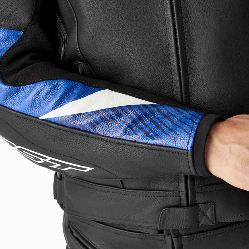 RST RST TRACTECH EVO D30 LEATHER JACKET - BLACK / BLUE - Interior View