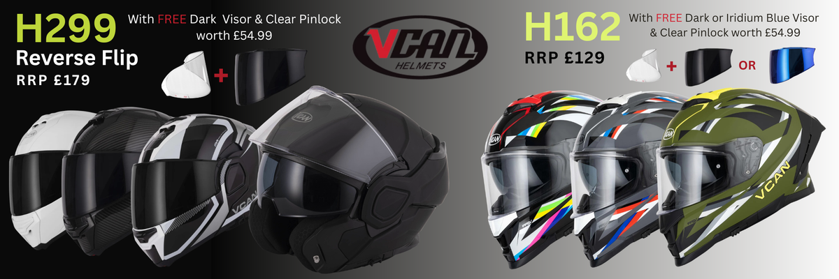 vcan helemets h299 and the h162