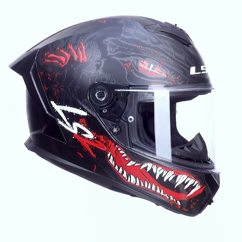 LS2 FF820 RAPID III KAIJU II BLACK RED WHITE