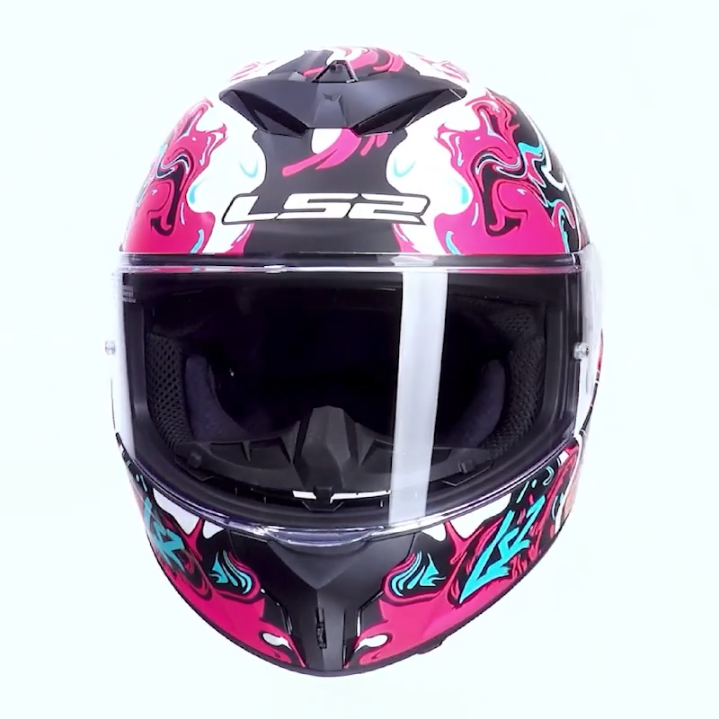 LS2 FF820 RAPID III BOHO WHITE BLACK PINK