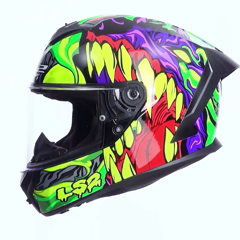 LS2 FF820 RAPID III LYCANT PURPLE GREEN