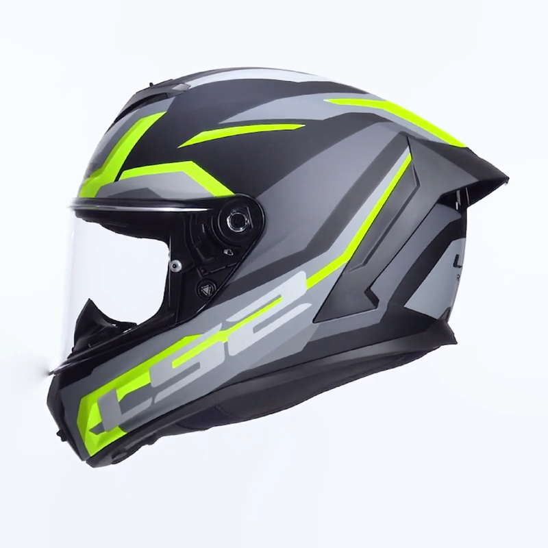 LS2 FF820 RAPID III HYPER BLACK H-V YELLOW