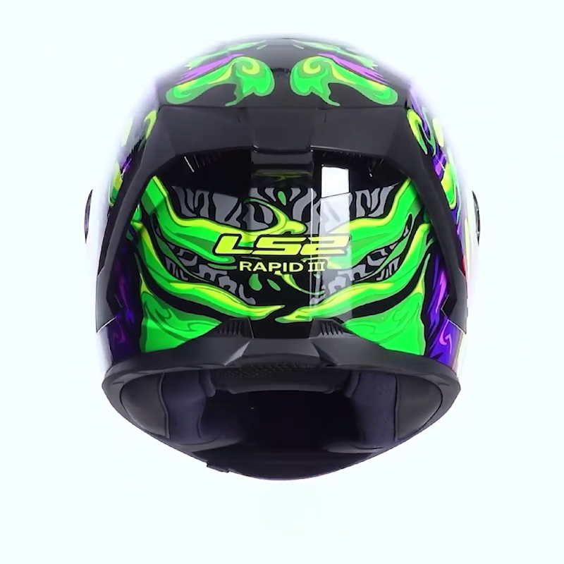 LS2 FF820 RAPID III LYCANT PURPLE GREEN