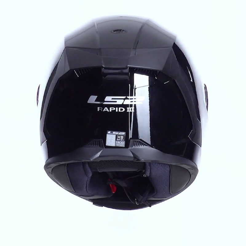 LS2 FF820 RAPID III SOLID GLOSS BLACK