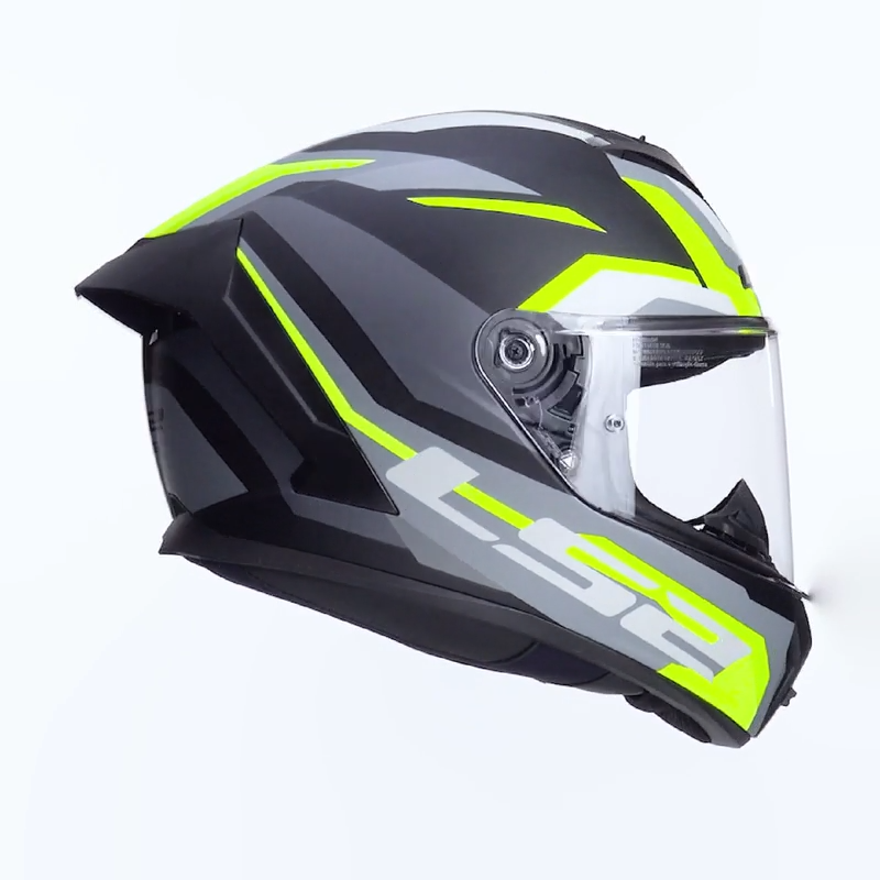 LS2 FF820 RAPID III HYPER BLACK H-V YELLOW
