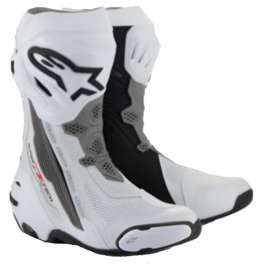 Alpinestars Supertech R Vented White Mid Grey Black
