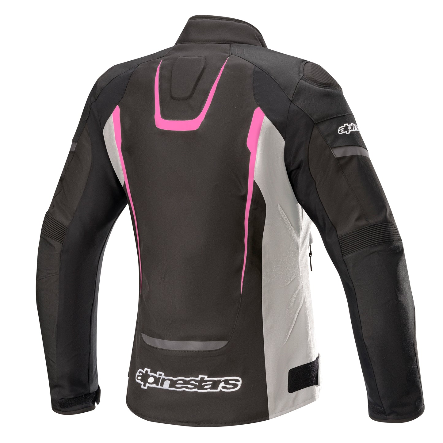 Alpinestars Alpinestars Stella T-Jaws v3 Waterproof Jacket Black White & Fuchsia - Side View