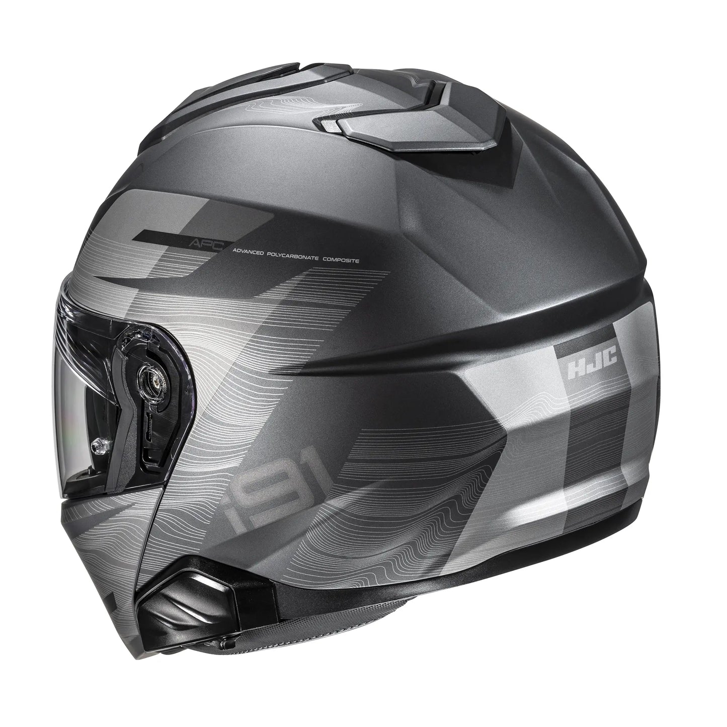 HJC HJC I91 Dusk MC5SF Black - Side View