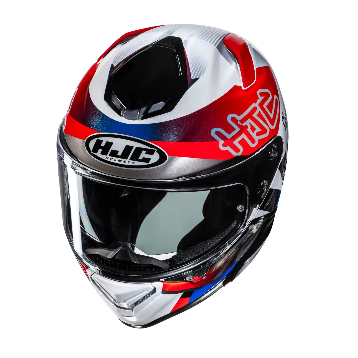 HJC HJC RPHA 72 Goldy MC21 White Blue Red - Rear View