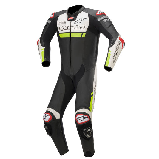 Alpinestars Missile Ignition Tech Air Compatible 1 Piece Suit - Black/White/Flou Yellow
