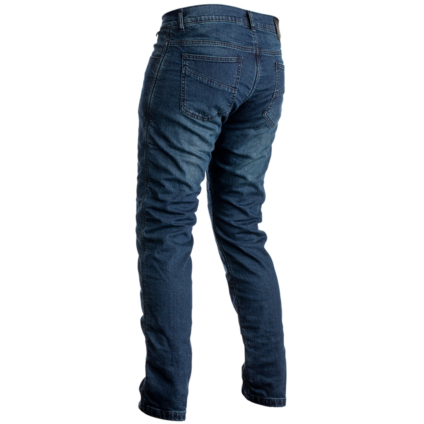 RST Reinforced Straight Leg (CE) Men's Jeans - Includes Knee Armour - Short Length - Dark Wash Blue