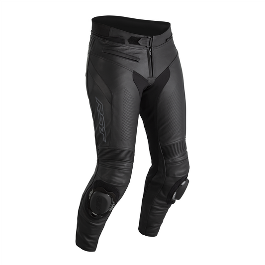 RST Sabre Leather Jeans - Short Leg - Black