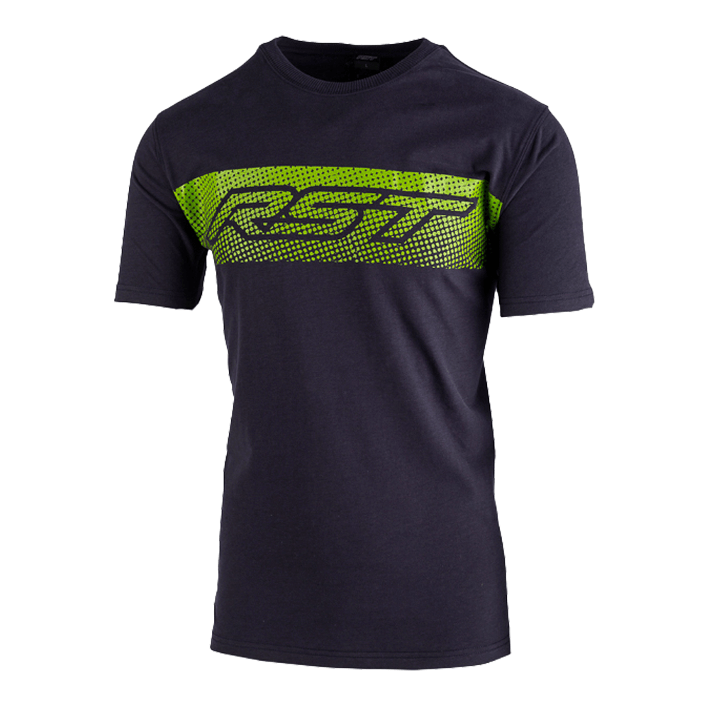 RST Gravel T-Shirt - Navy/Lime Green