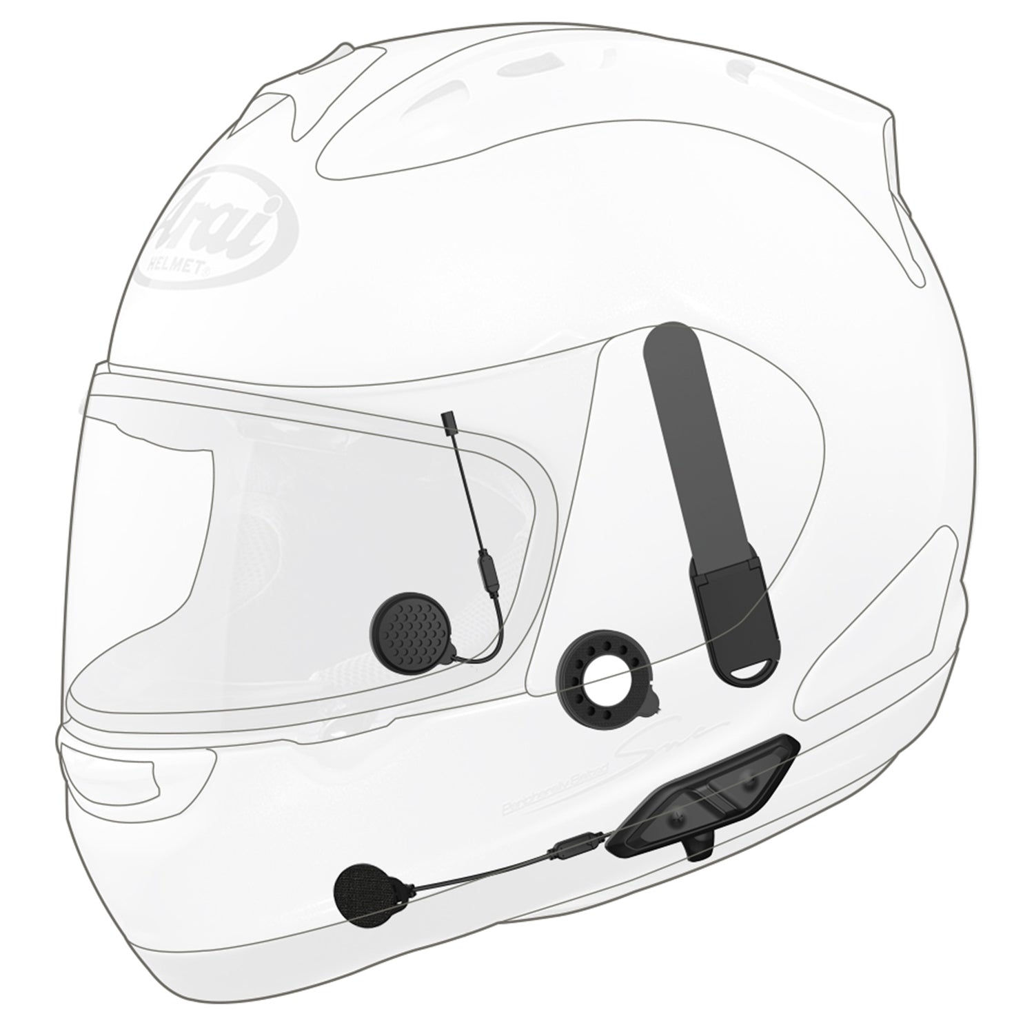 arai bluetooth motorcycle helmet Sena 10U-AR for Arai Full-face Helmets, Motorcycle Bluetooth Communica – Gear Change Online