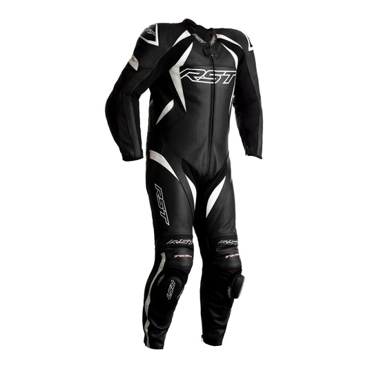 RST Tractech Evo 4 (CE) One Piece Leather Suit - Black / White