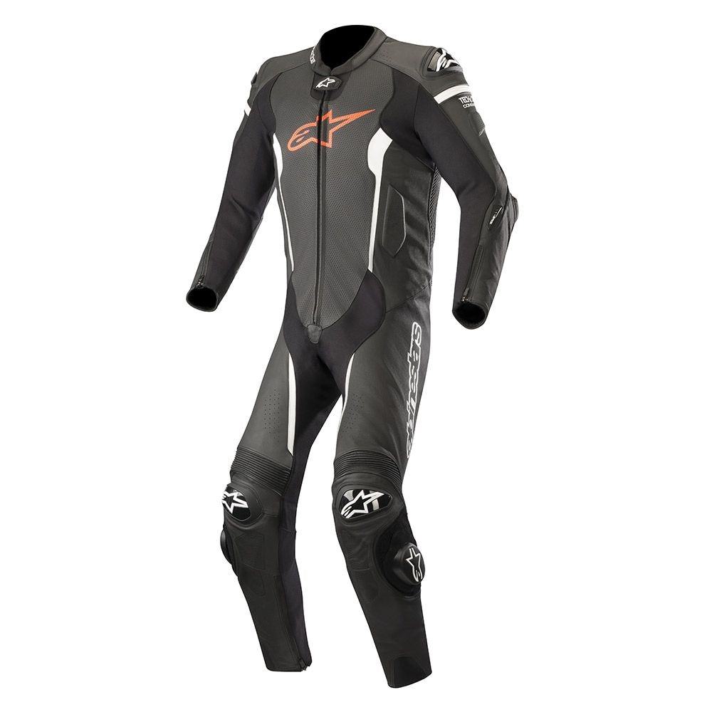 Alpinestars Missile Tech Air Compatible 1 Piece Suit - Black/Flo Red/White - (1321)