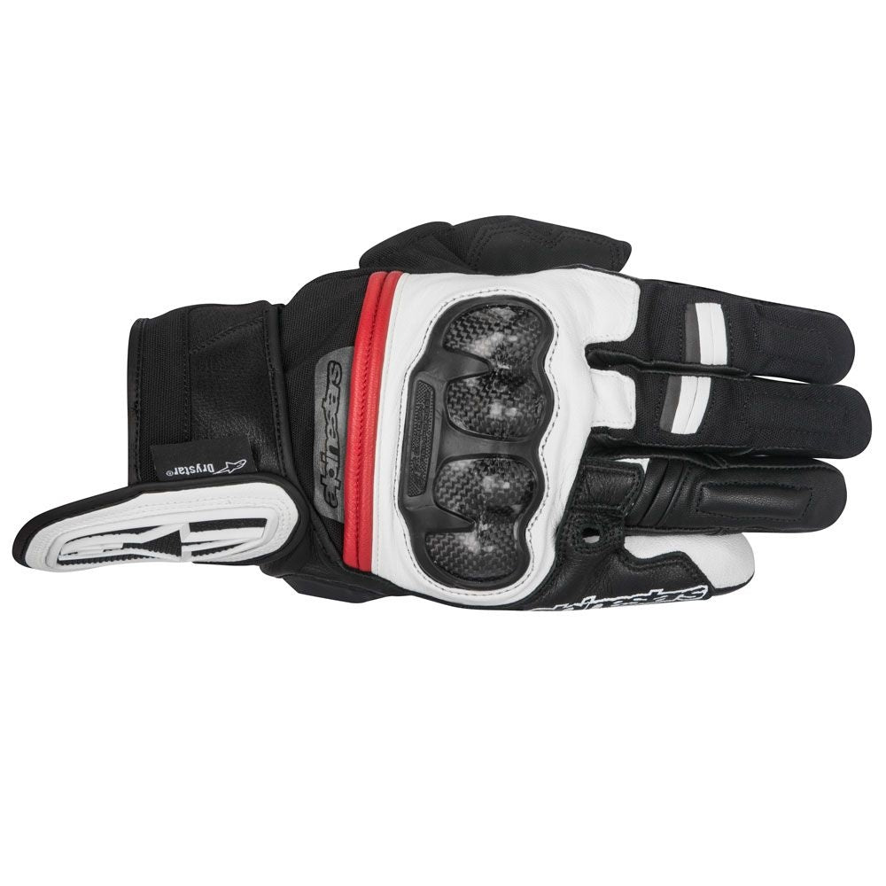 Alpinestars Rage Drystar Gloves - Black/White/Red (123)